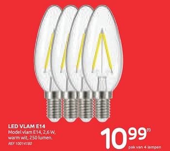 Promoties Led vlam e14 - Huismerk - BricoPlanit - Geldig van 15/07/2020 tot 27/07/2020 bij BricoPlanit