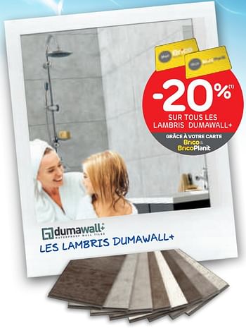 Promotions -20% sur tous les lambris dumawall+ - Dumawall - Valide de 15/07/2020 à 27/07/2020 chez BricoPlanit