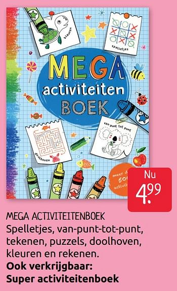 Promoties Mega activiteitenboek - Huismerk - Boekenvoordeel - Geldig van 10/07/2020 tot 17/07/2020 bij BoekenVoordeel