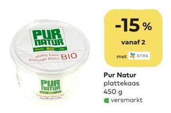 Promoties Pur natur plattekaas - Pur Natur - Geldig van 01/07/2020 tot 04/08/2020 bij Bioplanet