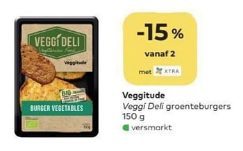 Promoties Veggitude veggi deli groenteburgers - Veggitude - Geldig van 01/07/2020 tot 04/08/2020 bij Bioplanet