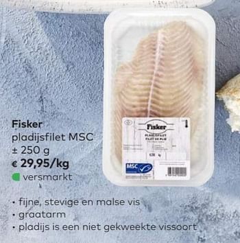 Promoties Fisker pladijsfilet msc - Fisker - Geldig van 01/07/2020 tot 04/08/2020 bij Bioplanet