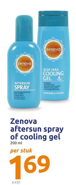 zenova aftersun spray