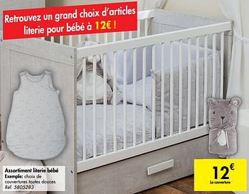 Produit Maison Carrefour Assortiment Literie Bebe En Promotion Chez Carrefour