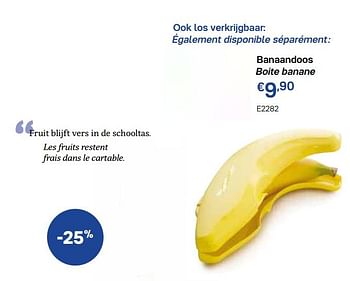 Promoties Banaandoos boite banane - Huismerk - Tupperware - Geldig van 29/06/2020 tot 27/09/2020 bij Tupperware