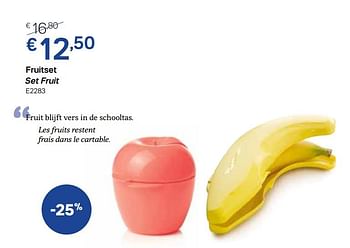 Promoties Fruitset set fruit - Huismerk - Tupperware - Geldig van 29/06/2020 tot 27/09/2020 bij Tupperware