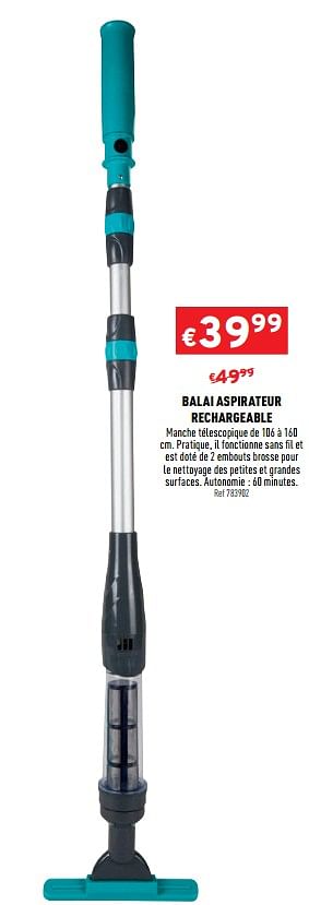 Promotions Balai aspirateur rechargeable - Produit maison - Trafic  - Valide de 15/07/2020 à 19/07/2020 chez Trafic