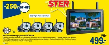Promotions Elro hd-camerabewakingssysteem cz60rips-4 - Elro - Valide de 29/07/2020 à 11/08/2020 chez Makro