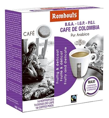 Promoties Rombouts Koffiepods Colombia - 10 dozen - Rombouts - Geldig van 01/08/2020 tot 31/08/2020 bij ColliShop