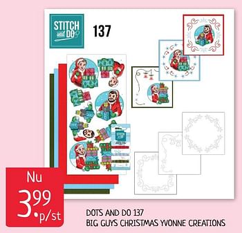 Promoties Dots and do 137 big guys christmas yvonne creations - Huismerk - Boekenvoordeel - Geldig van 17/07/2020 tot 24/07/2020 bij BoekenVoordeel