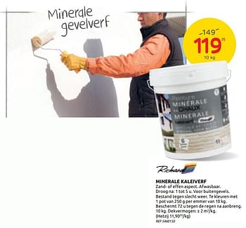Promoties Minerale kaleiverf - Richard - Geldig van 29/07/2020 tot 10/08/2020 bij BricoPlanit