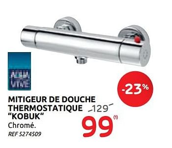 Promotions Mitigeur de douche thermostatique kobuk aquavive - AQUA VIVE - Valide de 29/07/2020 à 10/08/2020 chez BricoPlanit