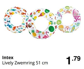 Promoties Intex lively zwemring - Intex - Geldig van 19/07/2020 tot 25/07/2020 bij Baby & Tiener Megastore