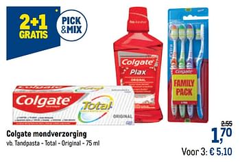 Promoties Colgate mondverzorging tandpasta - Colgate - Geldig van 29/07/2020 tot 11/08/2020 bij Makro