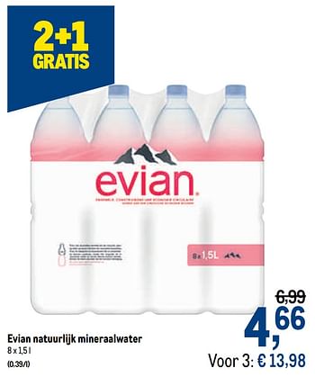 Promoties Evian natuurlijk mineraalwater - Evian - Geldig van 29/07/2020 tot 11/08/2020 bij Makro