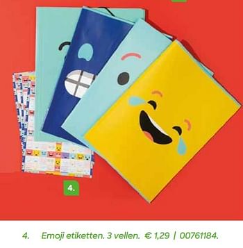 Promoties Emoji etiketten - Emoji - Geldig van 22/07/2020 tot 29/09/2020 bij Ava