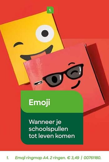 Promoties Emoji ringmap a4 - Emoji - Geldig van 22/07/2020 tot 29/09/2020 bij Ava