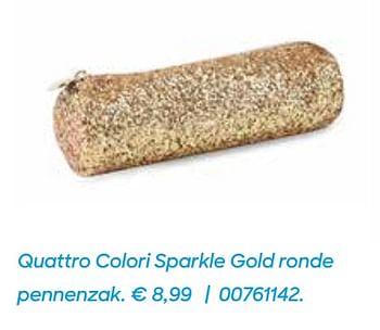 Promoties Quattro colori sparkle gold ronde pennenzak - Quattro Colori - Geldig van 22/07/2020 tot 29/09/2020 bij Ava