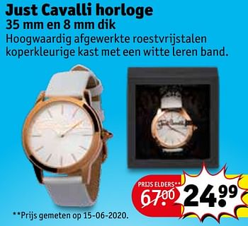 Kruidvat promotie: Just cavalli horloge - Just Cavalli (Juwelen & ) Geldig tot 02/08/20 - PromoButler