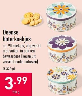 Promoties Deense boterkoekjes - Huismerk - Aldi - Geldig van 28/07/2020 tot 07/08/2020 bij Aldi