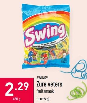 Promoties Swing zure veters - SWING - Geldig van 28/07/2020 tot 07/08/2020 bij Aldi