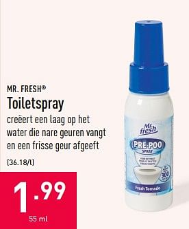 Promoties Mr. fresh toiletspray - MR. FRESH - Geldig van 28/07/2020 tot 07/08/2020 bij Aldi