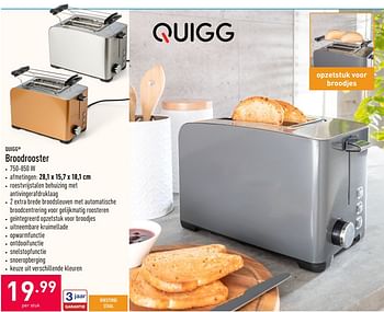 kraai Alsjeblieft kijk verbergen QUIGG Quigg broodrooster - Promotie bij Aldi
