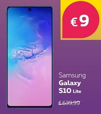 Promotions Samsung galaxy s10 lite - Samsung - Valide de 18/07/2020 à 31/07/2020 chez Proximus