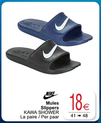 Promoties Mules slippers kawa shower - NIKE - Geldig van 28/07/2020 tot 10/08/2020 bij Cora