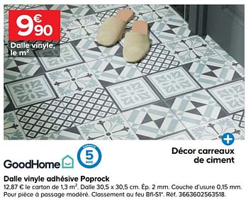 Castorama Promotie Dalle Vinyle Adhesive Poprock Goodhome Interieur Decoratie Geldig Tot 27 07 20 Promobutler