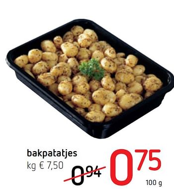 Promotions Bakpatatjes - Produit Maison - Spar Retail - Valide de 30/07/2020 à 12/08/2020 chez Spar (Colruytgroup)