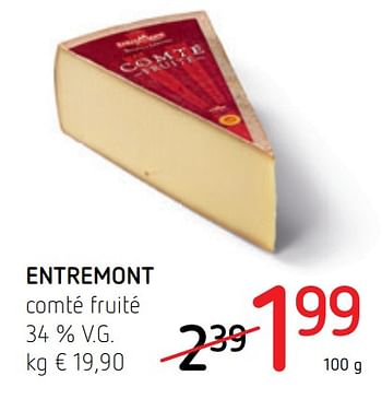 Promotions Entremont comté fruité - Entre Mont - Valide de 30/07/2020 à 12/08/2020 chez Spar (Colruytgroup)