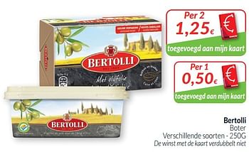 Promoties Bertolli boter - Bertolli - Geldig van 01/08/2020 tot 31/08/2020 bij Intermarche