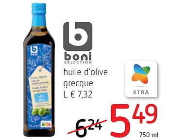 Promotions Huile d`olive grecque - Boni - Valide de 30/07/2020 à 12/08/2020 chez Spar (Colruytgroup)