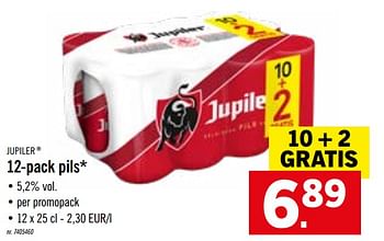 Promoties 12-pack pils - Jupiler - Geldig van 03/08/2020 tot 08/08/2020 bij Lidl