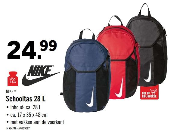 NIKE Schooltas Promotie bij Lidl