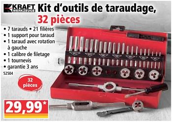 Promotions Kit d`outils de taraudage - Kraft Werkzeuge - Valide de 29/07/2020 à 04/08/2020 chez Norma