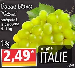 Promotions Raisins blancs victoria - Produit Maison - Norma - Valide de 29/07/2020 à 04/08/2020 chez Norma