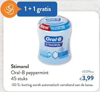 Promoties Stimorol oral-b peppermint - Stimorol - Geldig van 29/07/2020 tot 11/08/2020 bij OKay