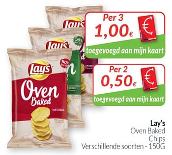 Promoties Lay`s oven baked chips - Lay's - Geldig van 01/08/2020 tot 31/08/2020 bij Intermarche
