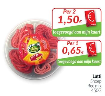 Promoties Lutti snoep red mix - Lutti - Geldig van 01/08/2020 tot 31/08/2020 bij Intermarche