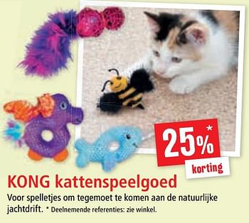 Promotions 25% korting kong kattenspeelgoed - Produit maison - Maxi Zoo - Valide de 05/08/2020 à 12/08/2020 chez Maxi Zoo