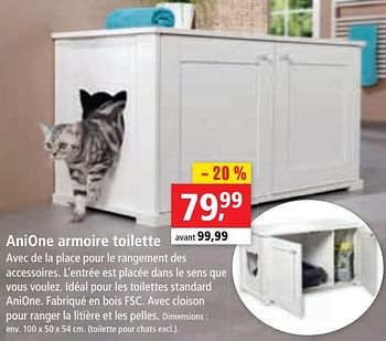 Promotion Maxi Zoo Anione Armoire Toilette Anione Animaux Accessoires Valide Jusqua 4 Promobutler