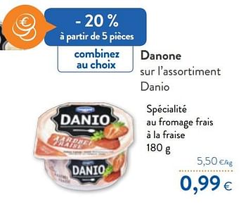 Promotions Danone spécialité au fromage frais à la fraise - Danone - Valide de 29/07/2020 à 11/08/2020 chez OKay