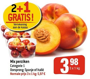 Promoties Mix perziken - Huismerk - Smatch - Geldig van 29/07/2020 tot 04/08/2020 bij Smatch