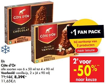 Promoties Ijs côte d`or vanille-ijs - Cote D'Or - Geldig van 29/07/2020 tot 10/08/2020 bij Carrefour