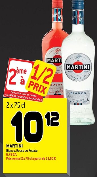 Martini Apéritif sans alcool martini - En promotion chez Match