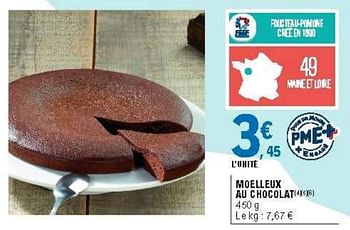 Produit Maison E Leclerc Moelleux Au Chocolat En Promotion Chez E Leclerc