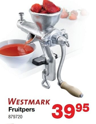Promoties Fruitpers - Westmark - Geldig van 20/07/2020 tot 30/08/2020 bij Home & Co