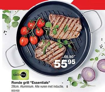 Promoties Ronde grill essentials - Greenpan - Geldig van 20/07/2020 tot 30/08/2020 bij Home & Co